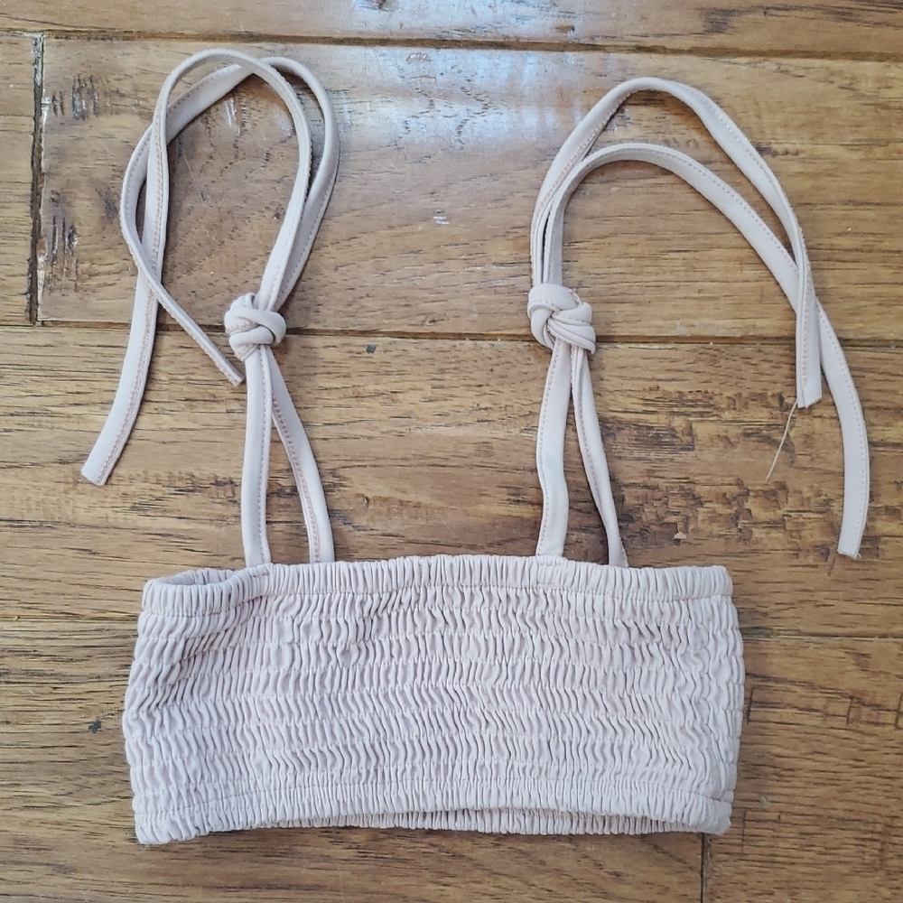 Oat Co. Smocked Bikini Top